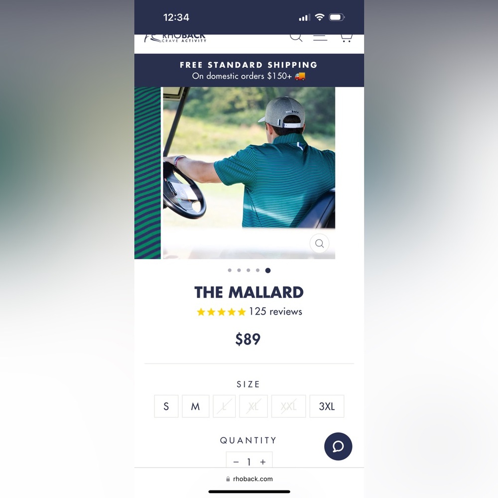 Rhoback “Mallard” Polo Men’s Dry Fit Shirt